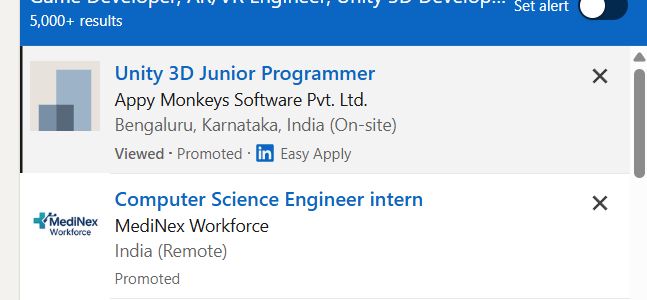 AR/VR Development (Unity) internship jobs in Riffa