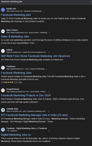 Facebook Marketing internship jobs in Aali