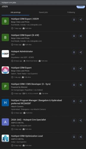 HubSpot CRM internship jobs in Manama