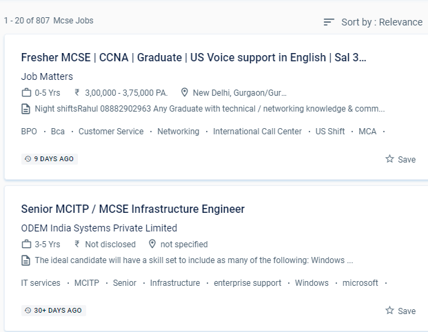 MCSE internship jobs in Bahrain