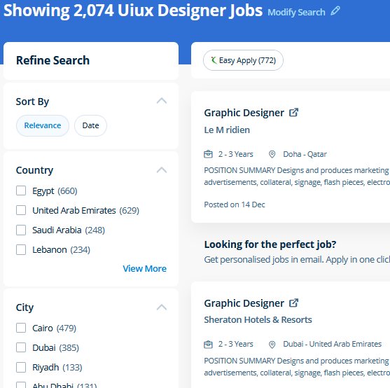 UI/UX Design internship jobs in Hamad Town